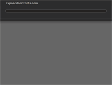 Tablet Screenshot of exposedcontents.com